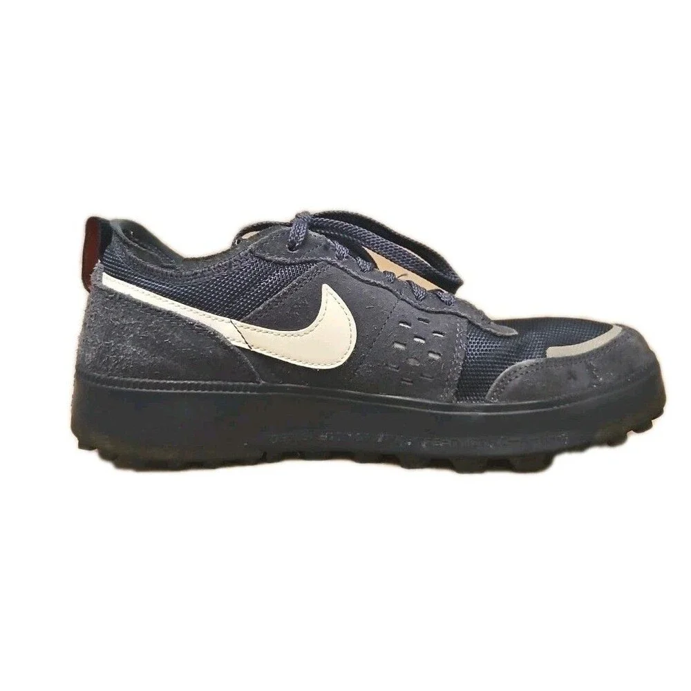 Nike C1TY Shoes Coveralls, Navy White Swoosh, Mens Size 7.5